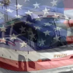 Werner Bus American Flag overlay